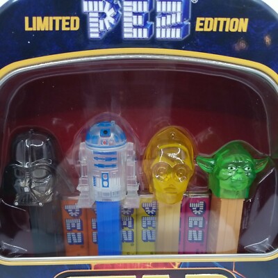 Star Wars Limited Pez Edition Gift Set Darth Vader Container, R2D2