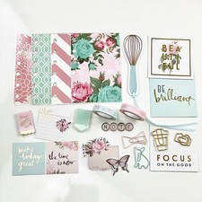 Teal Glam Planner Starter Kit PM Size Dashboards Fit Filofax, Kikkik, LV Pm