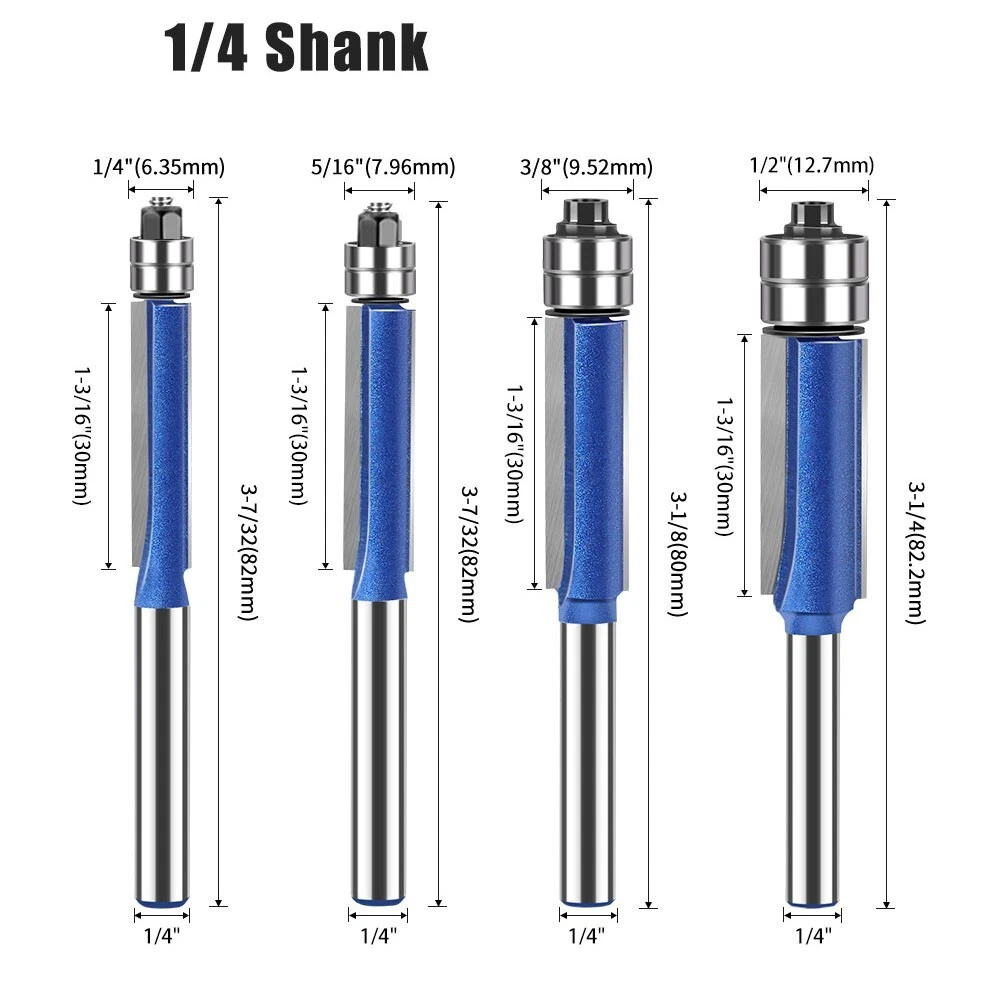 Double bearing flush trim bit deals