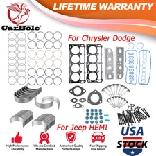 Main& Rod Bearings & Piston Rings& Cylinder Head Gasket Kit Fit Jeep Chrysler US