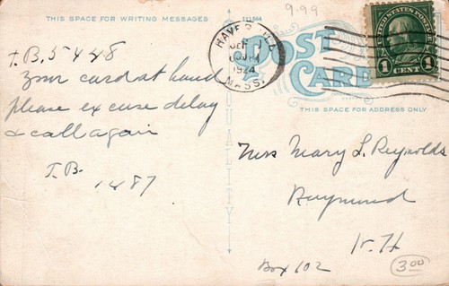 POSTKARTE MERRIMACK STRASSENECKE HAUPTSTRASSE HAVERHILL MASSACHUSETTS - Bild 2 von 2