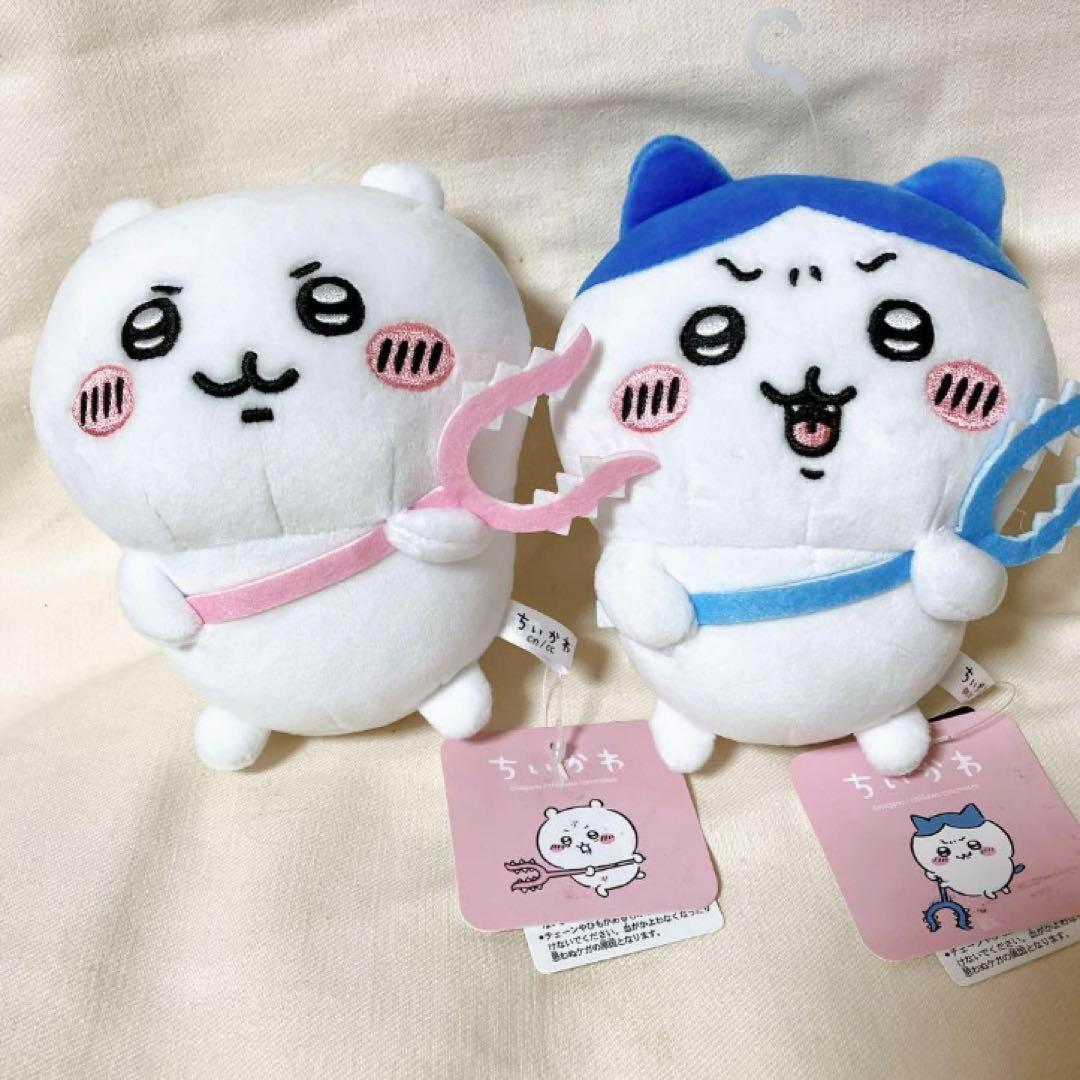 chibita様② Chiikawa Hachiware Potetama Plush Doll Sasumata 17cm Set of 2