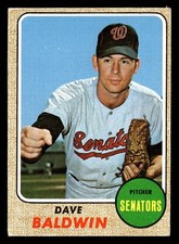 1968 Topps DAVE BALDWIN #231 VG Washington Senators