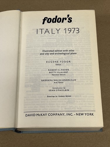 Fodor’s: Italy 1973 Edited By Eugene Fodor - Foto 2 di 7