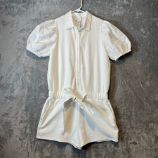 SUNDAYS Sz M Barrett Romper in Coconut Milk Short Sleeve New Women's
