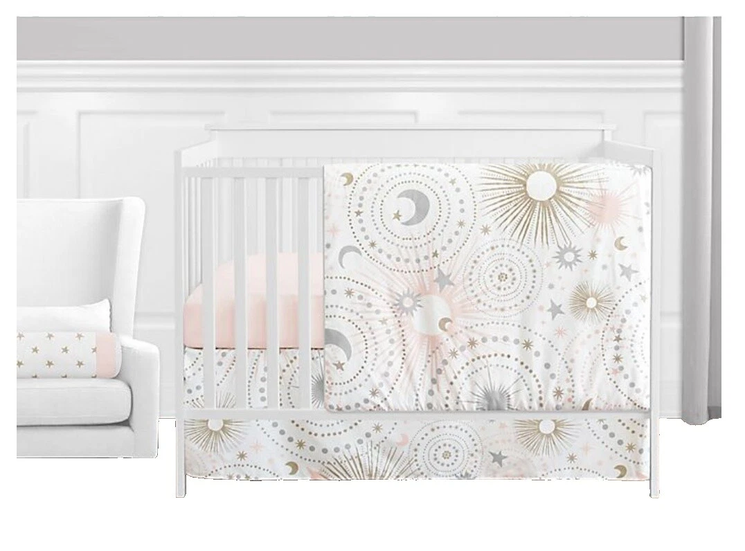 Moon & Stars Synthetic Nursery Bedding