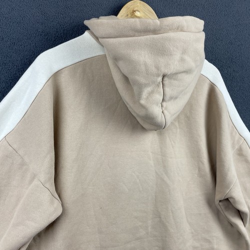 Champion Hoodie Men’s Size M Beige Oversized Athletic Fleece Long Sleeve Casual - Picture 7 of 14