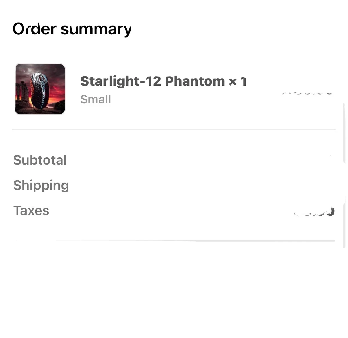 Finalmouse Starlight-12 Phantom Size Small (1) *CONFIRMED*