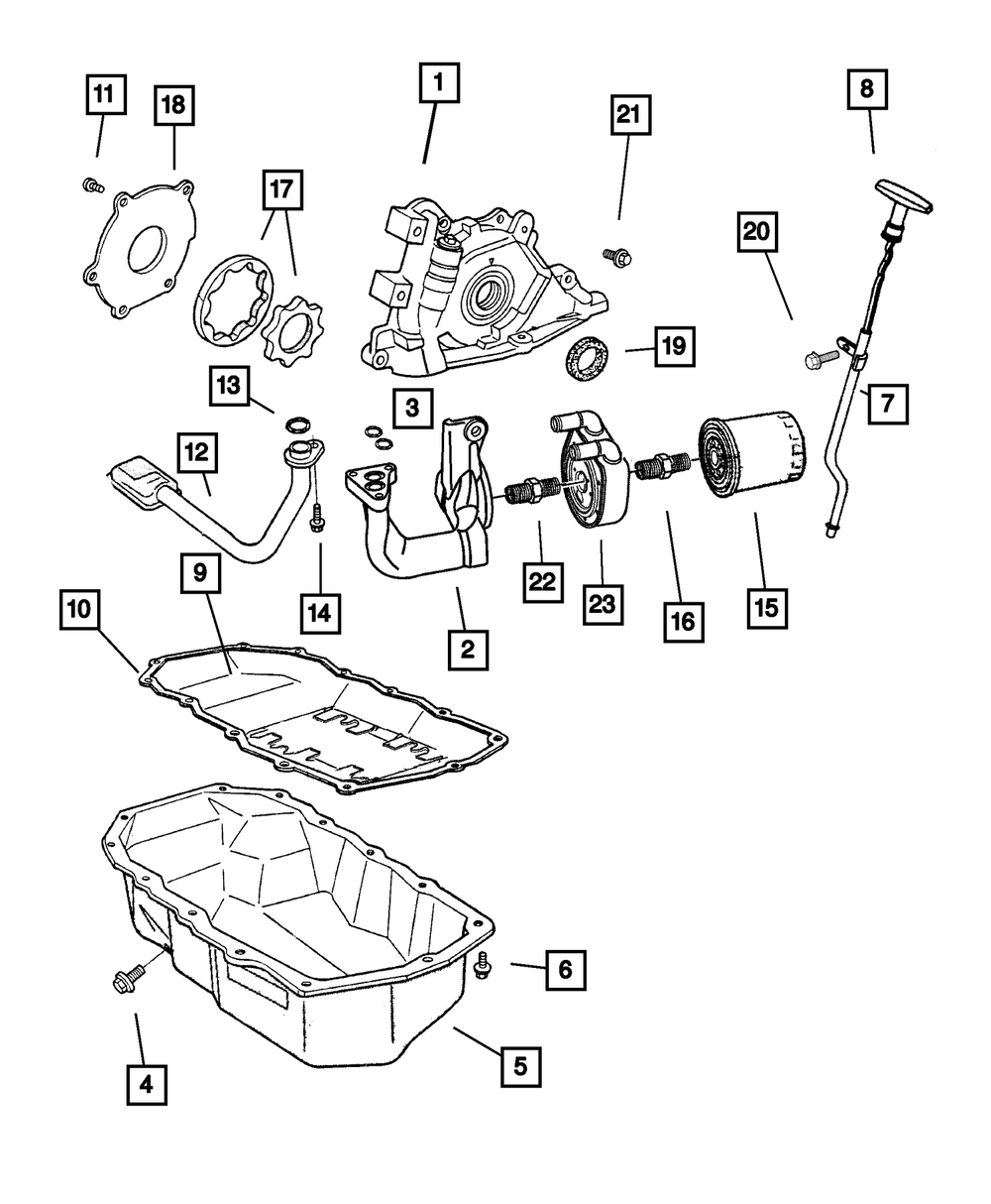Genuine Mopar Engine Oil Filter Connector 4694119