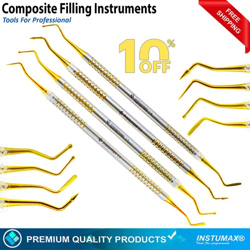 Dentist Composite Filling Restoration Placement Tools Probes Teeth Scraper Range - Picture 42 of 127