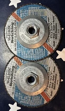 TWO PFERD 4-1/2 X 1/8 X 5/8-11 Threaded Hub Notching & Cut-Off Wheel    63427