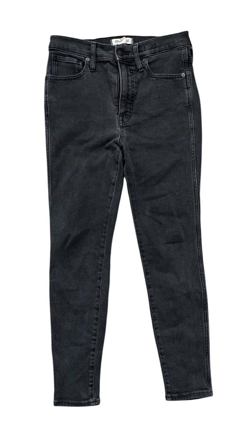 Madewell Black Petite 28x28 High-Rise Skinny Jeans in Starkey Wash