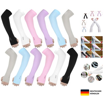 Armlinge 6 Paar Kühl UV-Schutz Damen Herren für Sport im Sommer