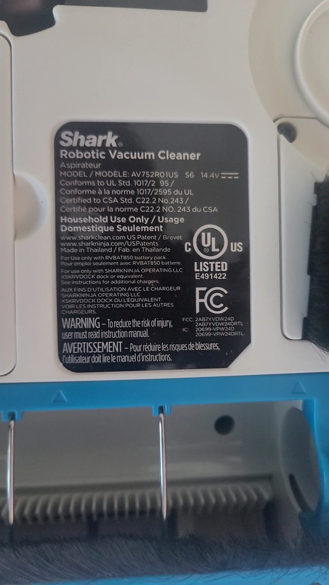 Shark AV752 ION Robot Aspirapolvere Con Tri-Spazzola E Wi-Fi - Bianco
