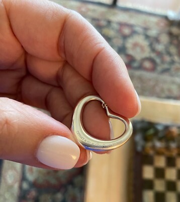 Vintage Tiffany & Co. Sterling Silver .925 Elsa Peretti Open Heart