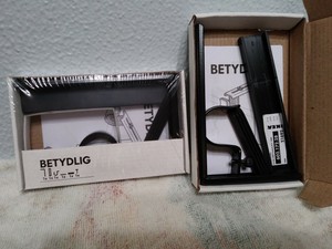 Betydlig Black Curtain Rod Holder Single Bracket Adjusts Wall