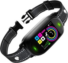 Smart Dog Bark Collar, Rechargeable, 3 Shock Modes, Vibration, Sound Mode