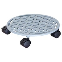 Wagner Pflanzenroller Blumenroller Flower Rund 29 X 6,5 Cm Papyrusweiß