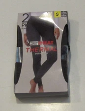 NWT Womens 32 Degrees Heather Charcoal Base Layer Thermal Pants 2 Pk Size Small