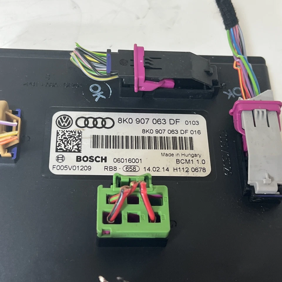 2014 AUDI A4 ONBOARD SUPPLY CONTROL MODULE BCM MODULE 8K0907063DF OEM - Изображение 2 из 4