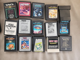 Atari 7800 ProSystem Console 2 Controllers Power Supply RF Cord With 15 Games!!