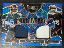 Calvin Ridley 2025 Select Multiverse Dual Relic Prizm Titans/Falcons +5 Bonus