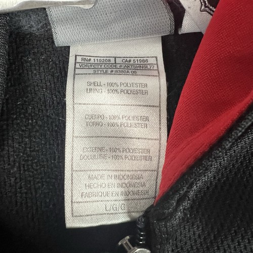 Reebok Chicago Blackhawks Full Zip Up Hoodie Mens Large Black Hockey Center Ice - Picture 12 of 16