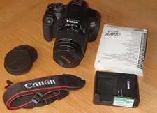 Canon EOS 2000D 24.1 MP DSLR digital camera & 18-55mm lens LJ86