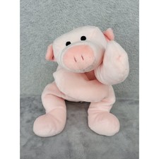 Ty Squealer the Pig Plush 1994 Pink Large Beanie Buddy Farm Animal Toy 14 inch