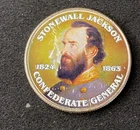 Colorized Kennedy Half Dollar Civil War Stonewall Jackson Free Shipping