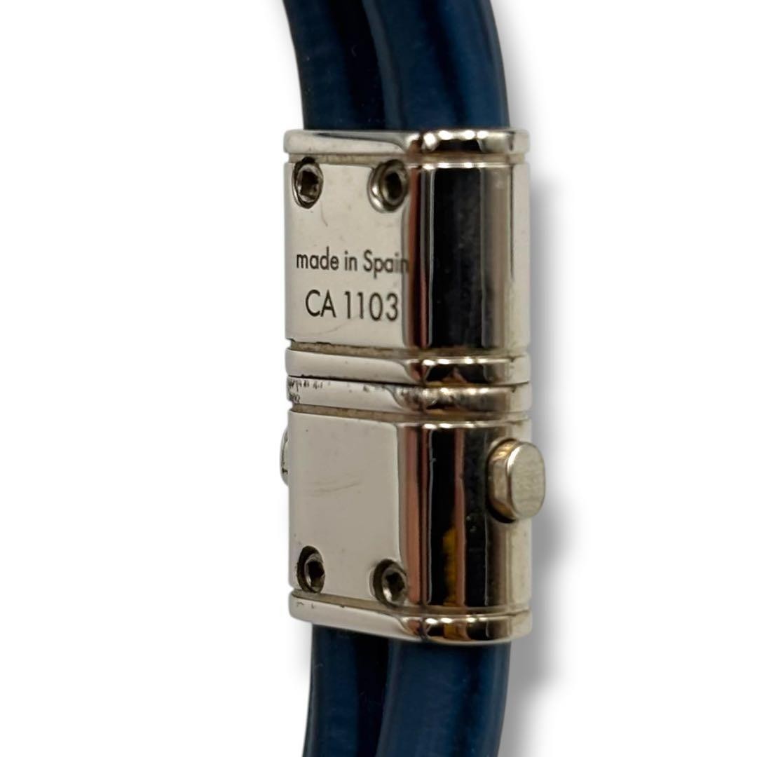 Louis Vuitton Bracelet Epi Bracelet Keep It Twice Padlock Blue image 7