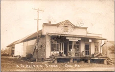 K11/ Ohl Pennsylvania RPPC Postcard c1910 A.H. Reitz's general Store  104