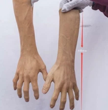 Silicone Gloves Prosthesis Hand Sleeve High simulation Skin Artificial Cosplay