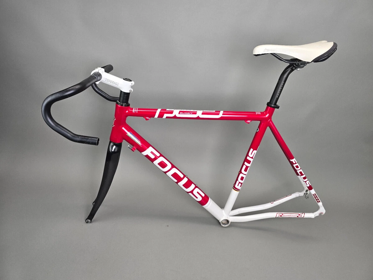 Alumnium Carbon Rahmen Set Focus 56 cm ( 51cm ) cm frame vintage Alu Rot Weiß