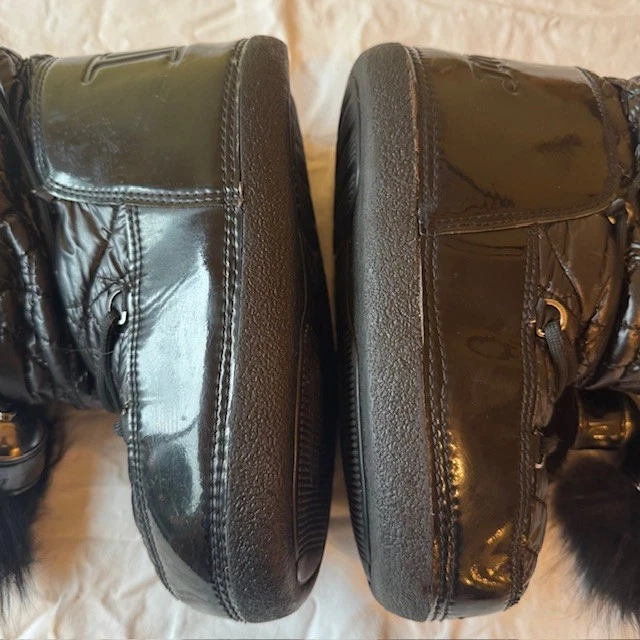 Botas Dior by John Galliano y2k Vintage Piel Negra Luna Para Mujer Talla 36-38 Foto 4 de 4