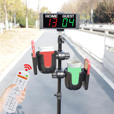 Digital Cornhole Scoreboard with Drink Holder Set, Electronic Scoreboard with Re