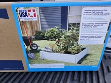 Suncast 4 ft. x 4 ft. Plastic Raised Garden Bed (2-Pack) USA!!