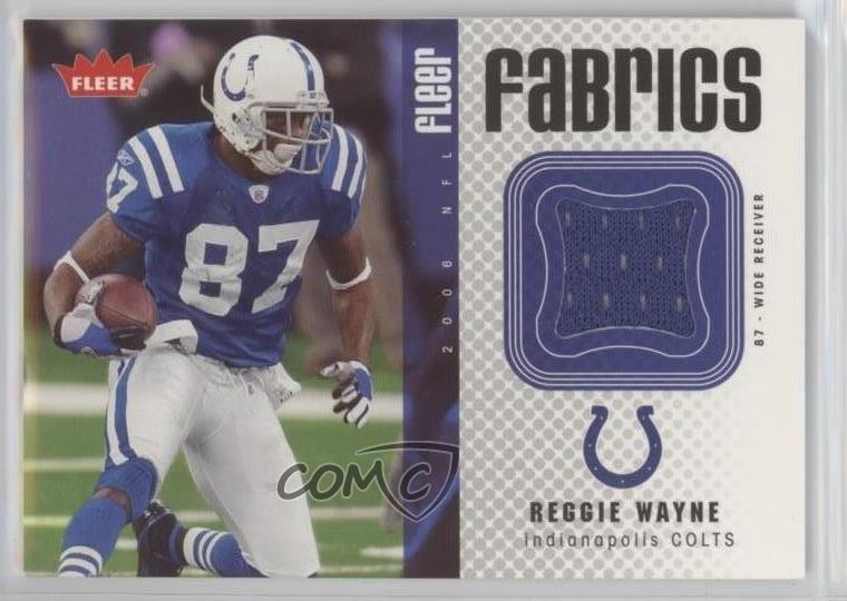 2006 Fleer Fabrics Reggie Wayne #WA 2u3