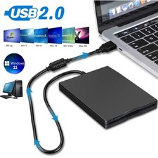 3.5  USB 2.0 Data External Floppy Disk Drive 1.44MB For Laptop PC Win 7/8/10 Mac