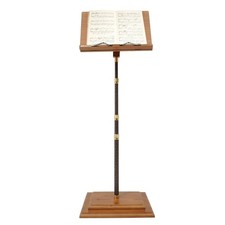 Musician's Bamboo Music Stand for Sheet Music Portable  Height-Adjustable Shelf