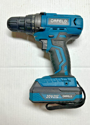 Orfeld 20V Max Cordless Drill Driver DX025B- 2 Speed, 30.5 Nm Torque, 3/8'' Chuck