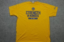 Golden State Warriors Shirt Mens XL Yellow NBA Basketball 2015 Finals Slogan Tee