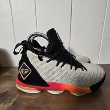 Nike Lebron XVI Big Kids 4.5Y Shoes White Laser Orange AQ2465-188