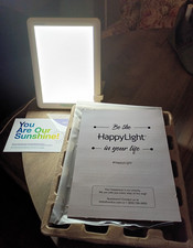 Verilux HappyLight Portable White Light Therapy Lamp for Mood Support