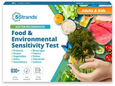 5Strands Food & Environmental Sensitivity Test for Adults & Children, 855 Ite...