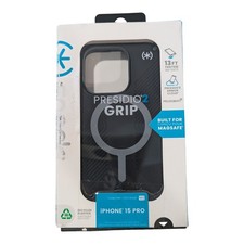 B2-O Speck Presidio 2 Grip Magsafe Case for Apple iPhone 15 Pro - Black