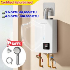 【99% NEW】Tankless Natural/Propane Gas Hot Water Heater Instant On-Demand Indoor
