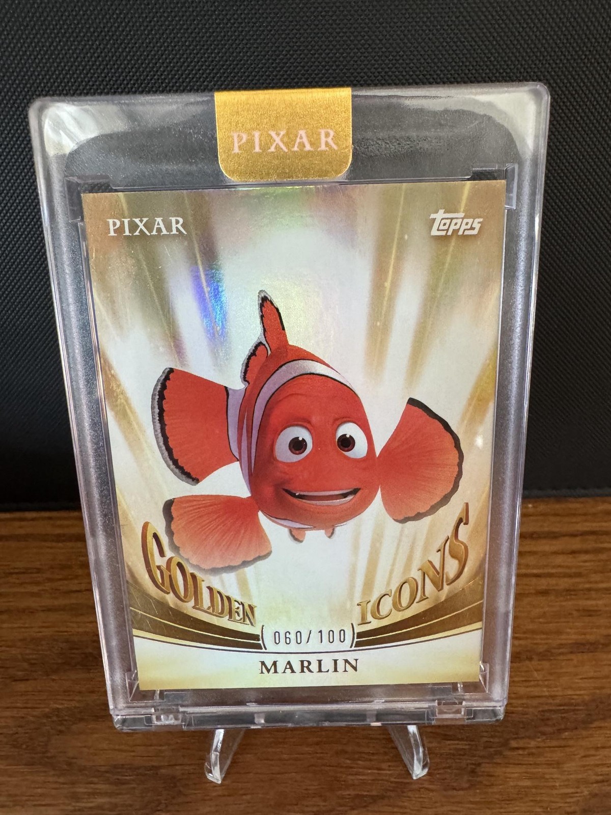 2025 Topps Pixar Gold #GI-25 Marlin Golden Icons (Encased)