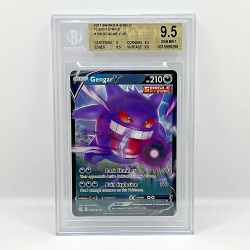 Gengar V 156/264 Sword & Shield: Fusion Strike BGS 9.5 (GEM MINT) - Beckett