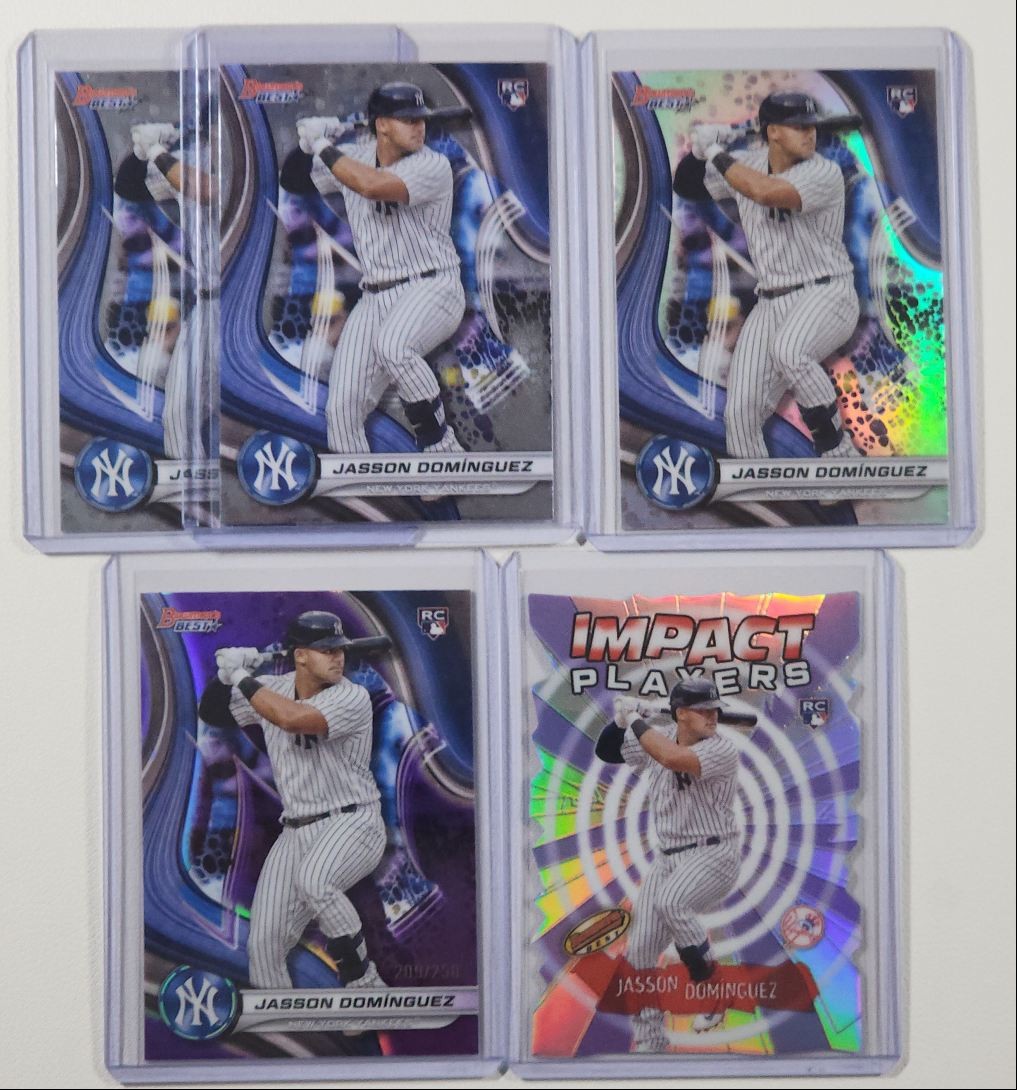 [5] JASSON DOMINGUEZ 2024 BOWMAN'S BEST ROOKIE PURPLE RC /250 Q6017